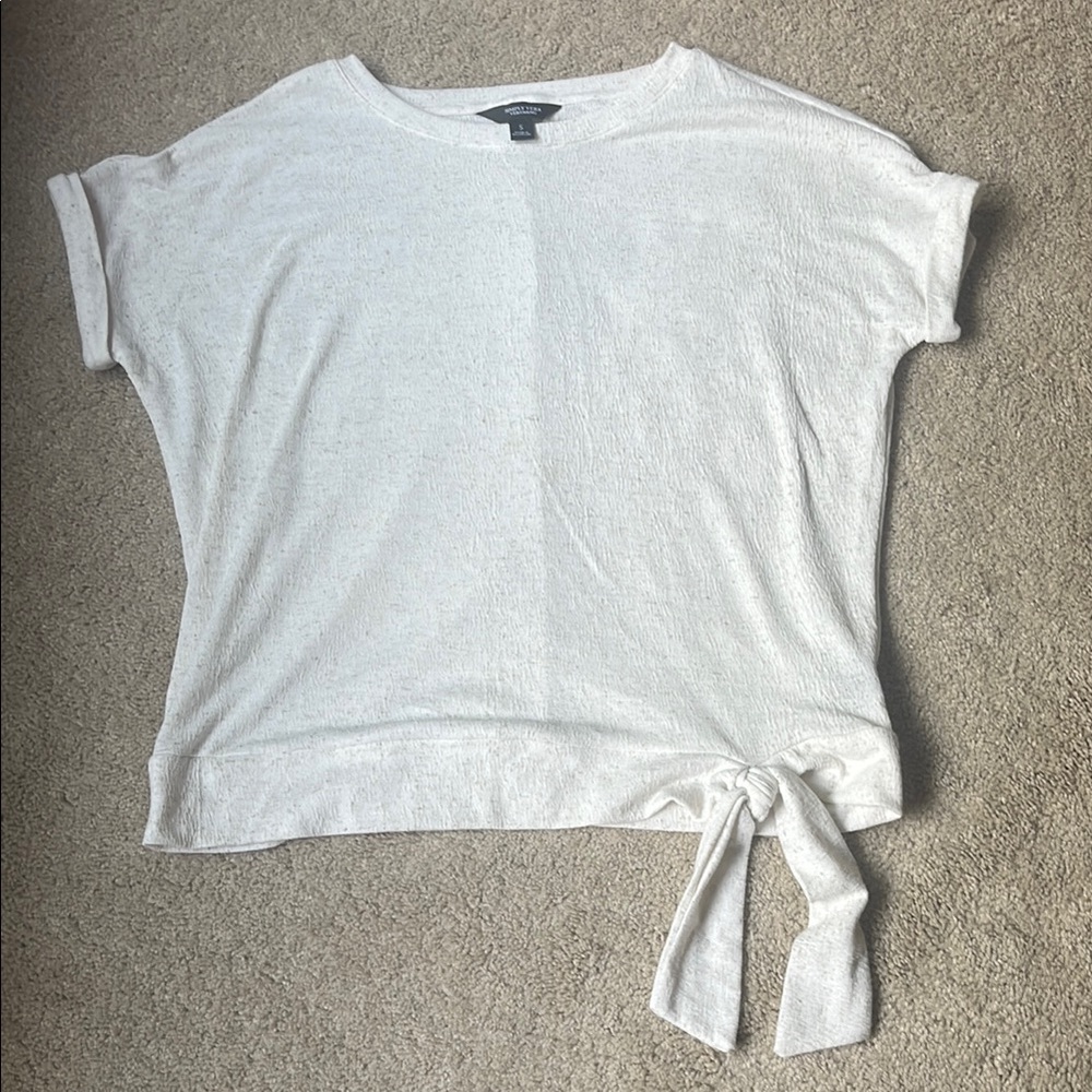 Simply Vera Vera Wang White Tie-Front T-Shirt
